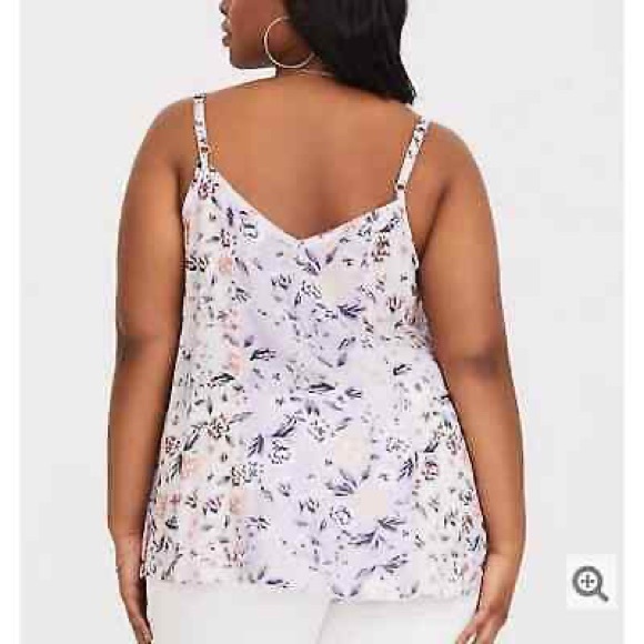 Torrid| 4 |Sophie Lavender Pink Floral Challis Swing Cami - Picture 8 of 8